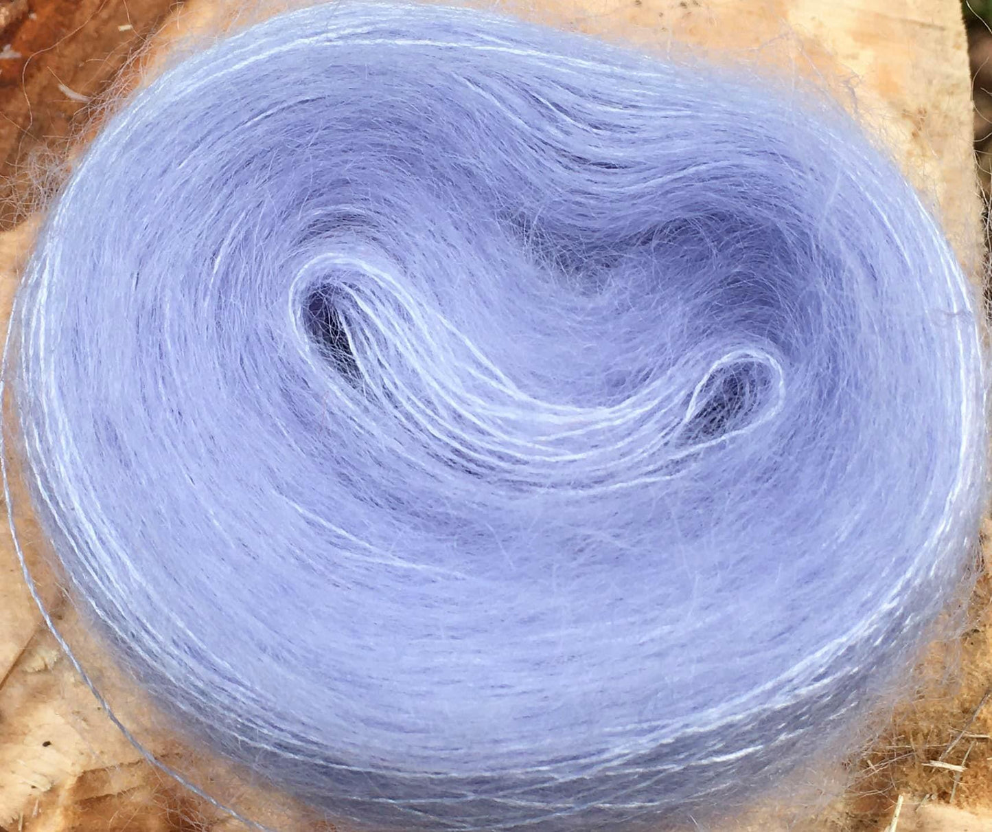 Silkemohair 60/40 Lys blå