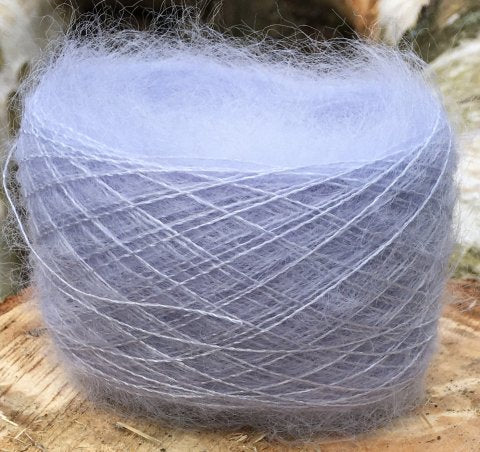 Silkemohair 60/40 Lys blå