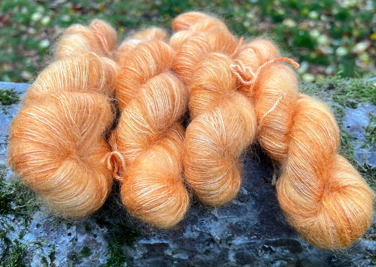 Håndfarvet silkemohair 60/40