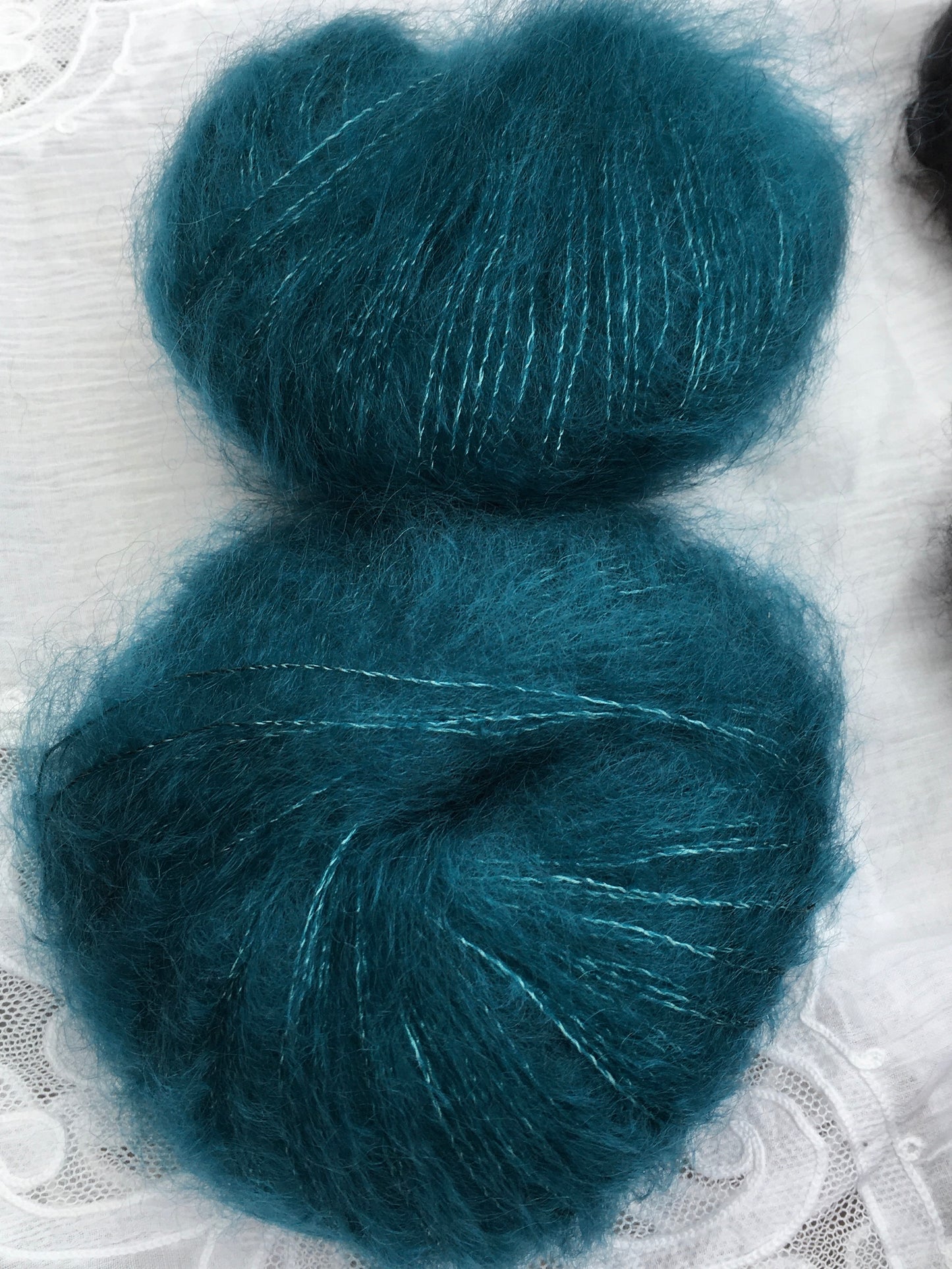 Silkemohair 80/20 Petrol Grøn