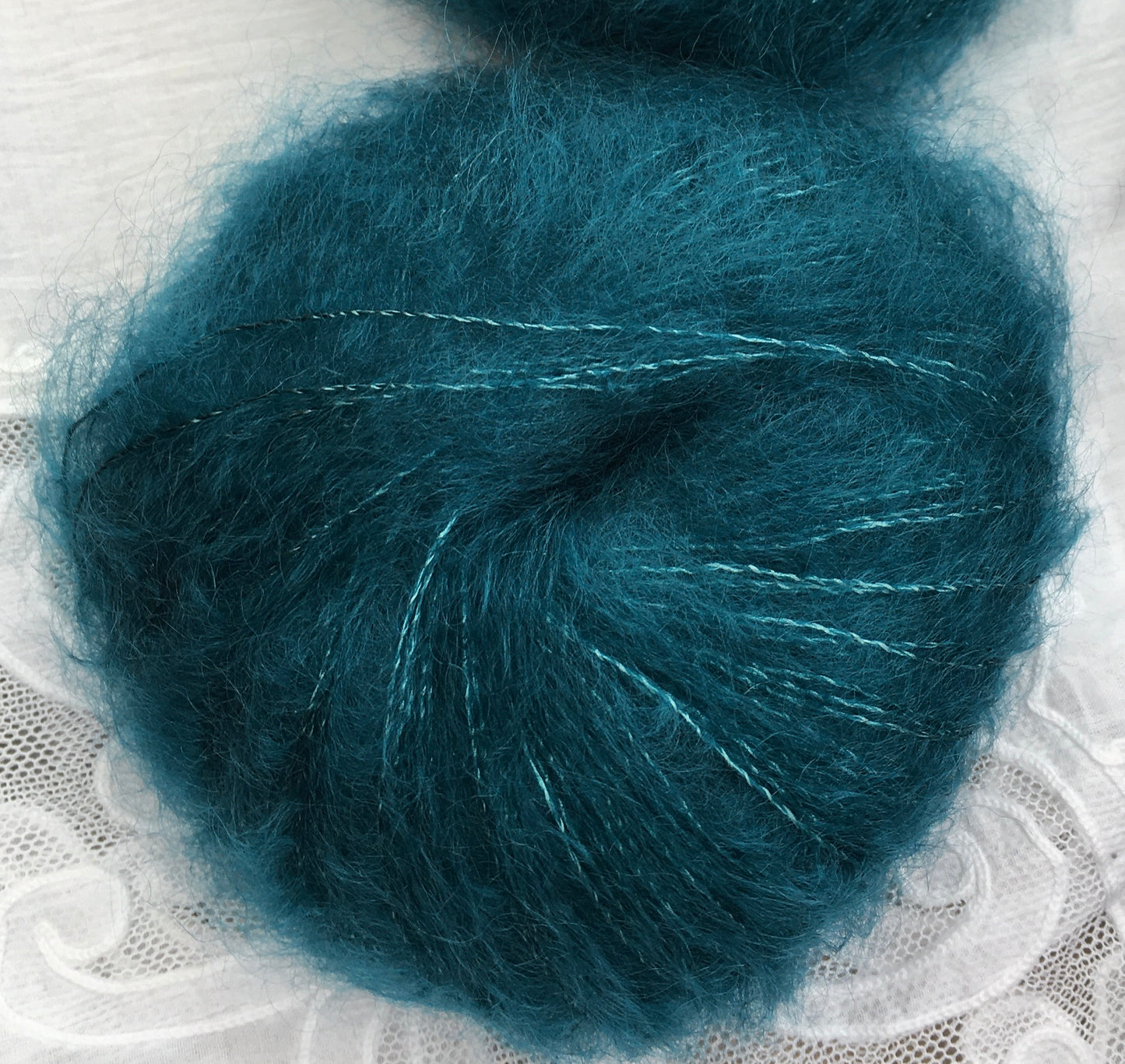 Silkemohair 80/20 Petrol Grøn