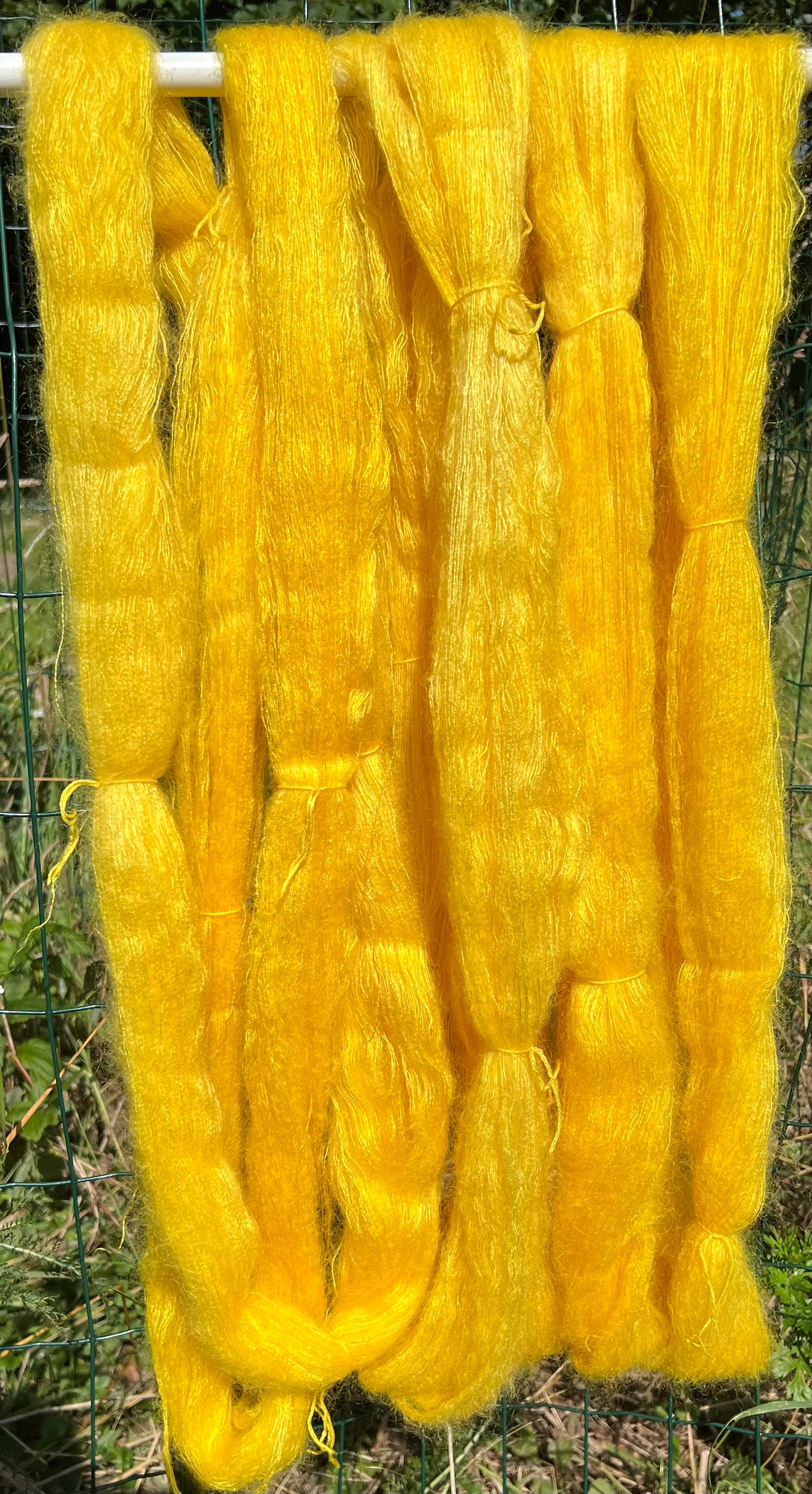 Håndfarvet silkemohair 60:40