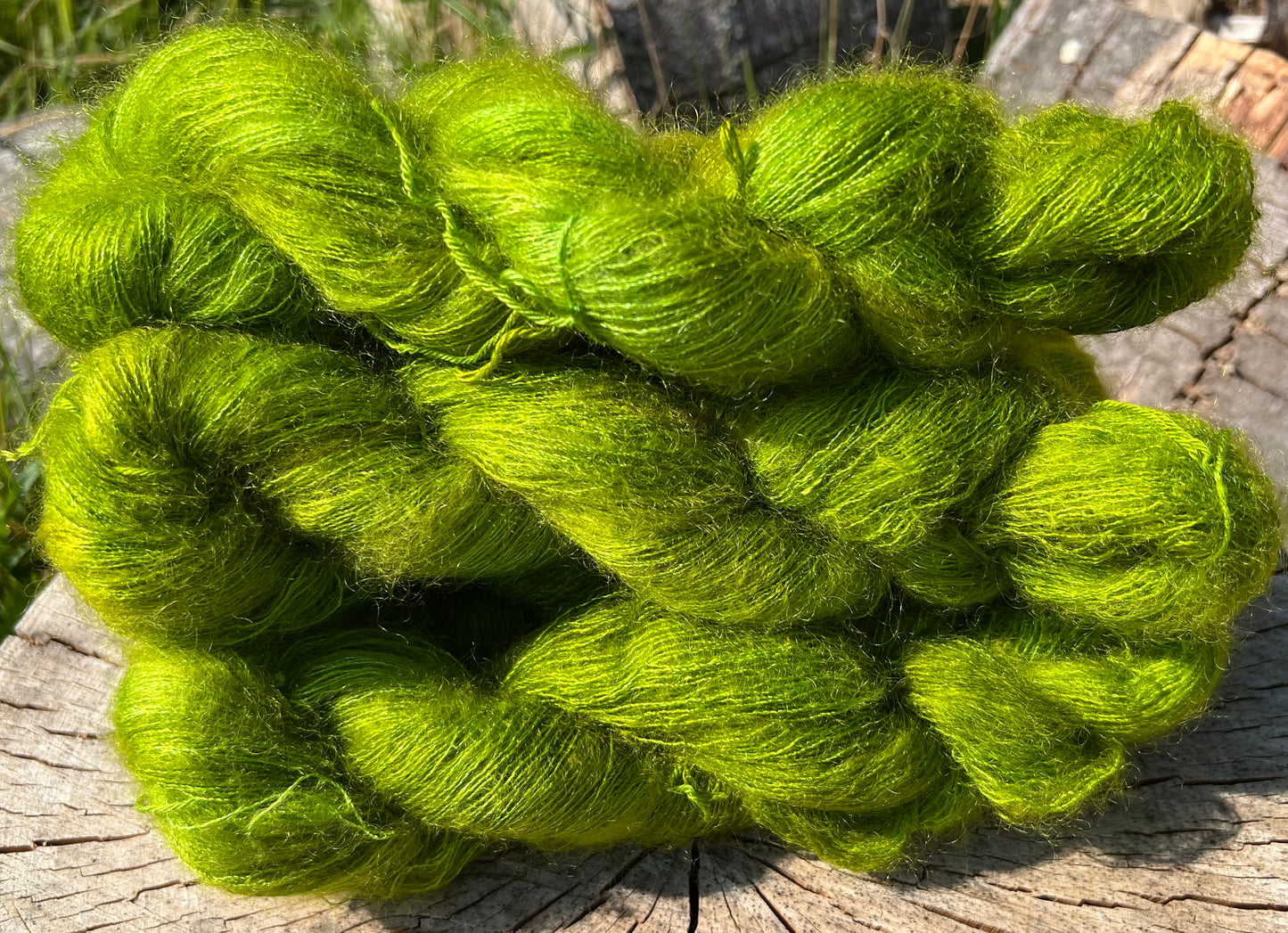 Håndfarvet silkemohair 60/40