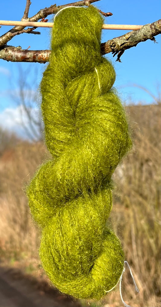 Chunky Mohair i mos grøn