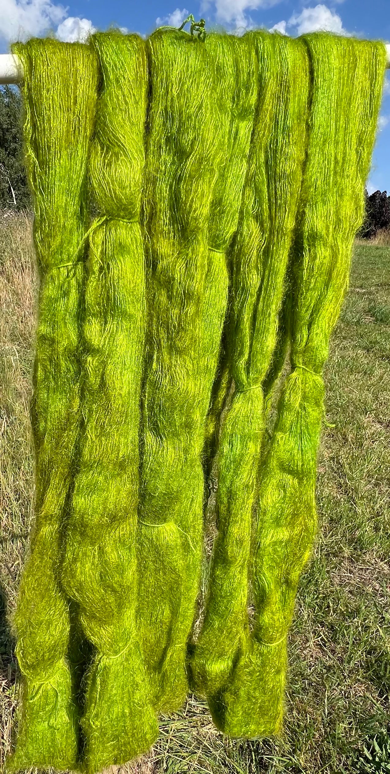 Håndfarvet silkemohair 60/40