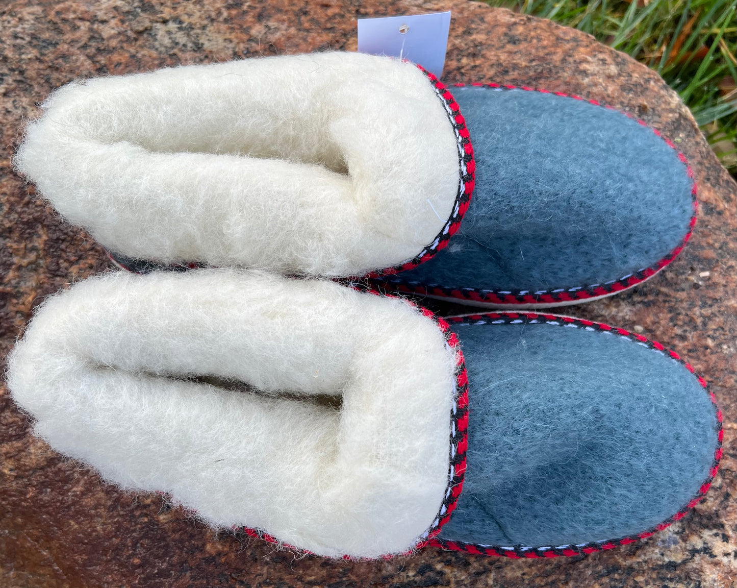 Hjemmesko i mohair og uld 39-40