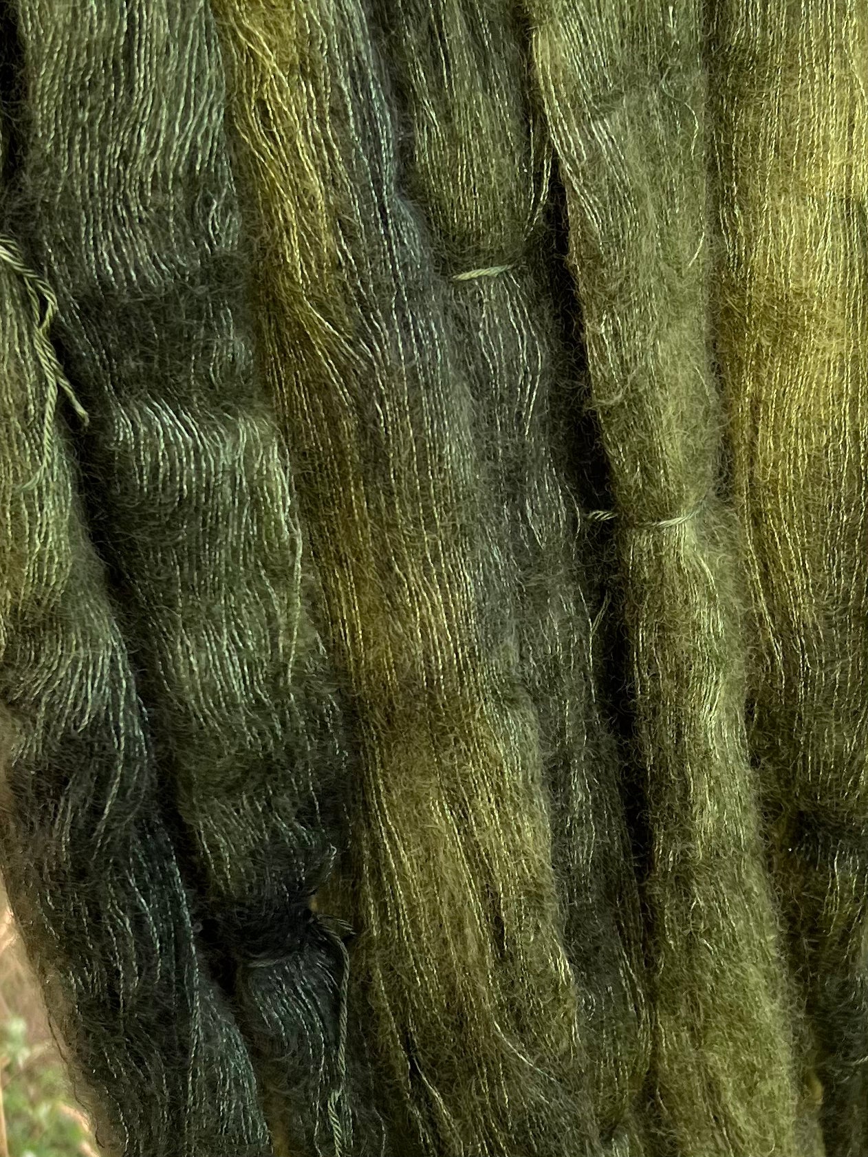 Håndfarvet silkemohair 60/40