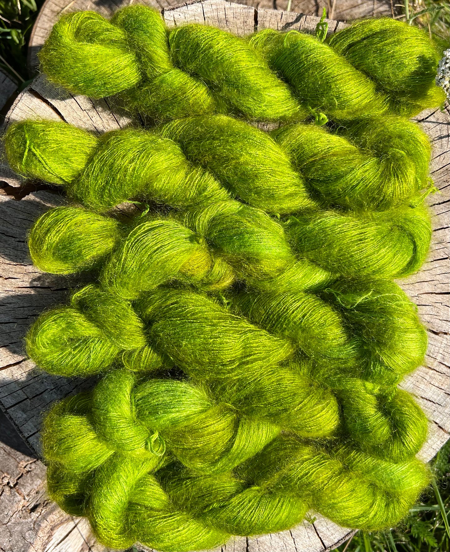 Håndfarvet silkemohair 60/40