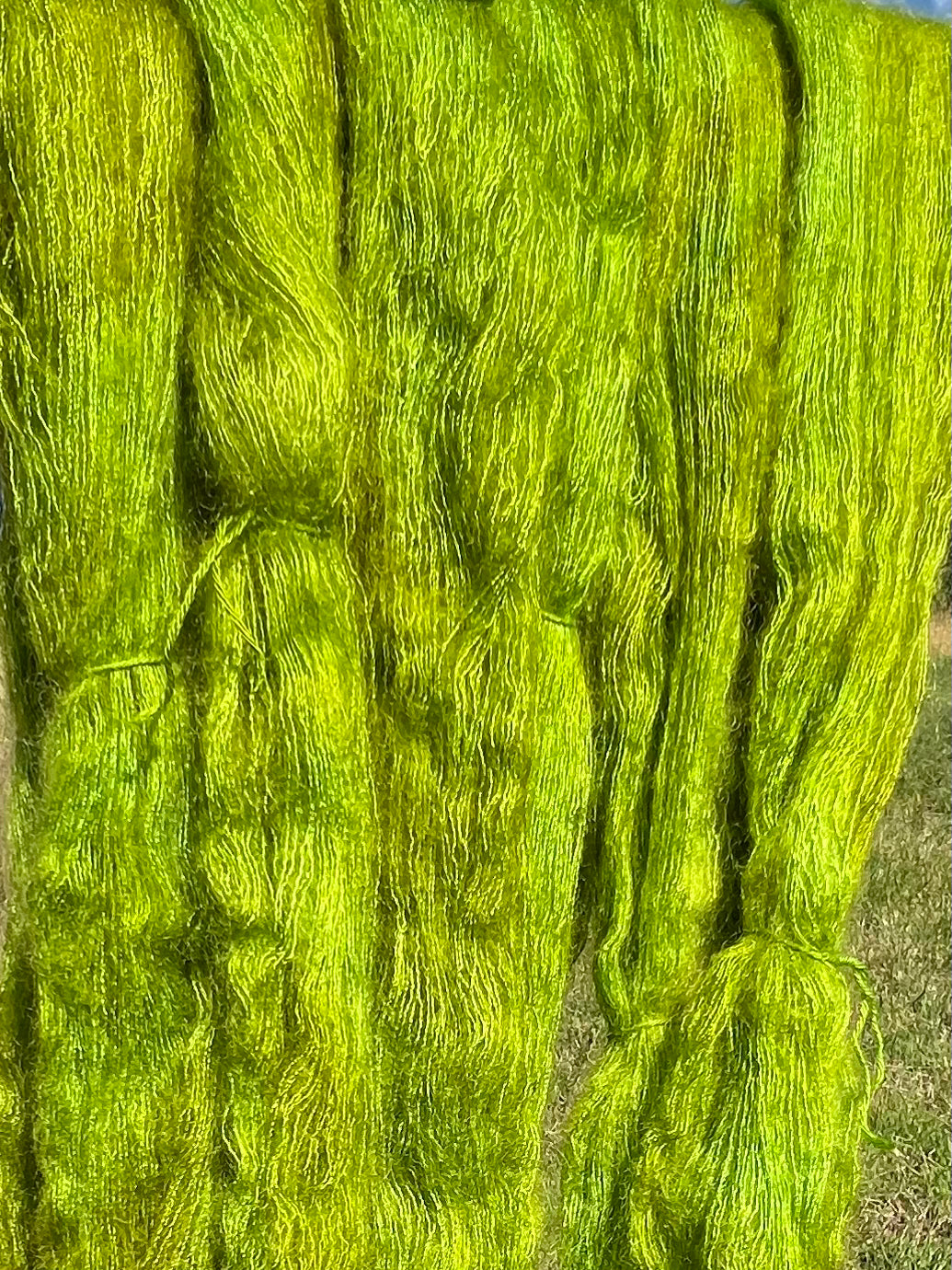 Håndfarvet silkemohair 60/40