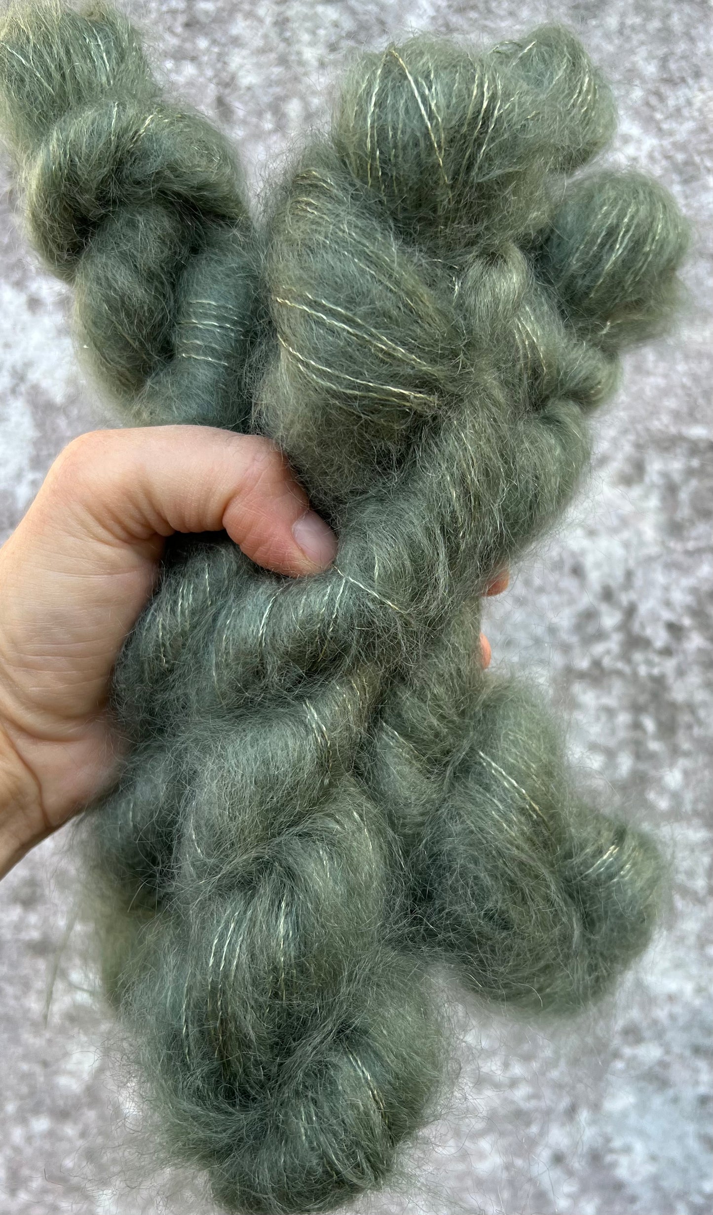 Silkemohair 80/20 Oliven