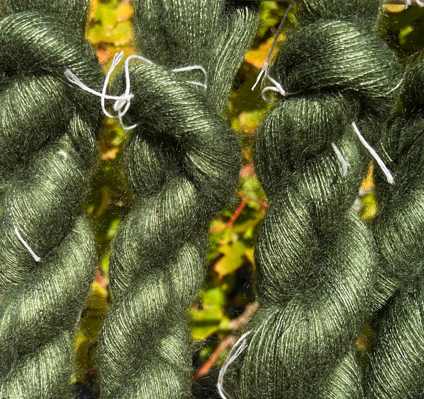 Silkemohair 60/40 Spiruline
