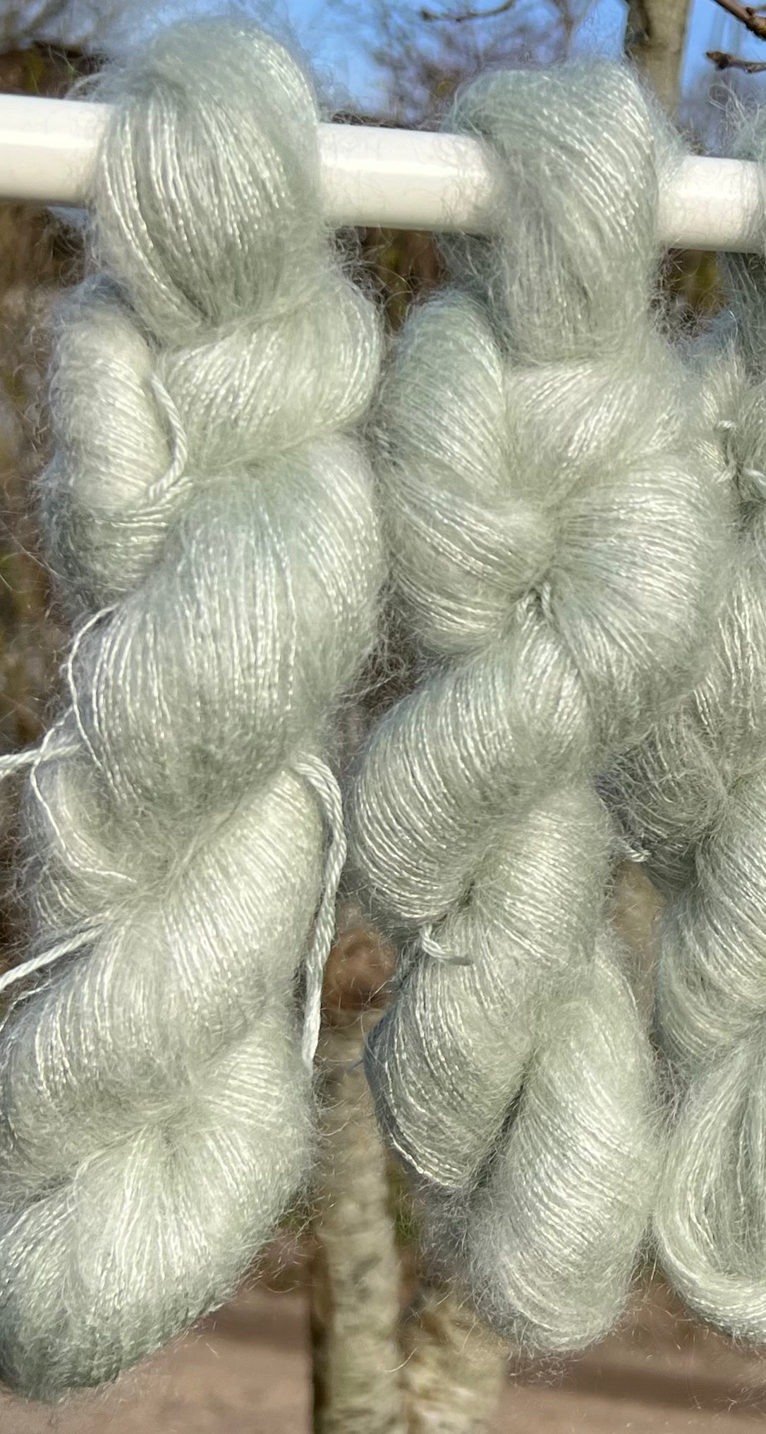 Håndfarvet silkemohair 60/40