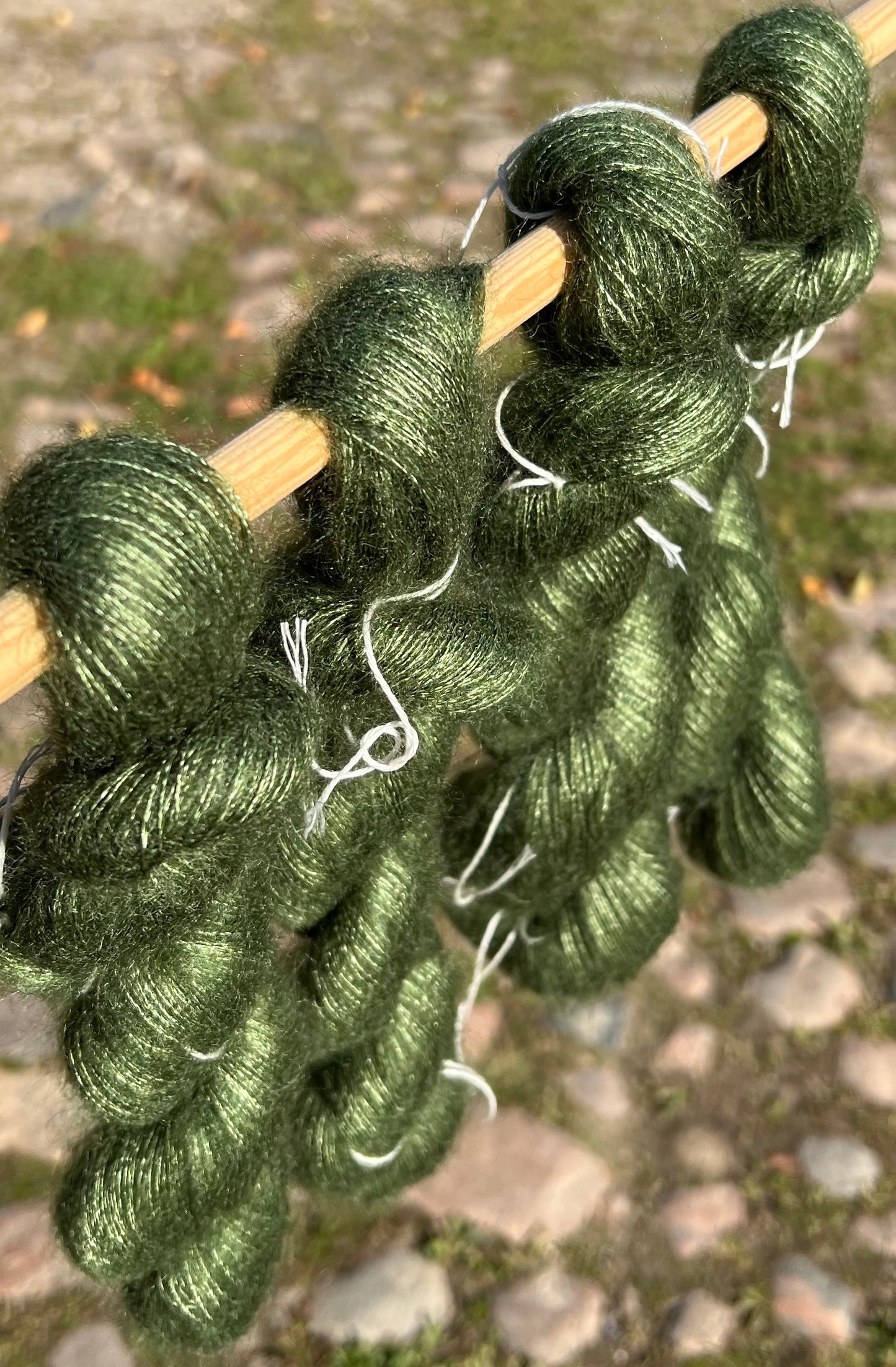 Silkemohair 60/40 Spiruline