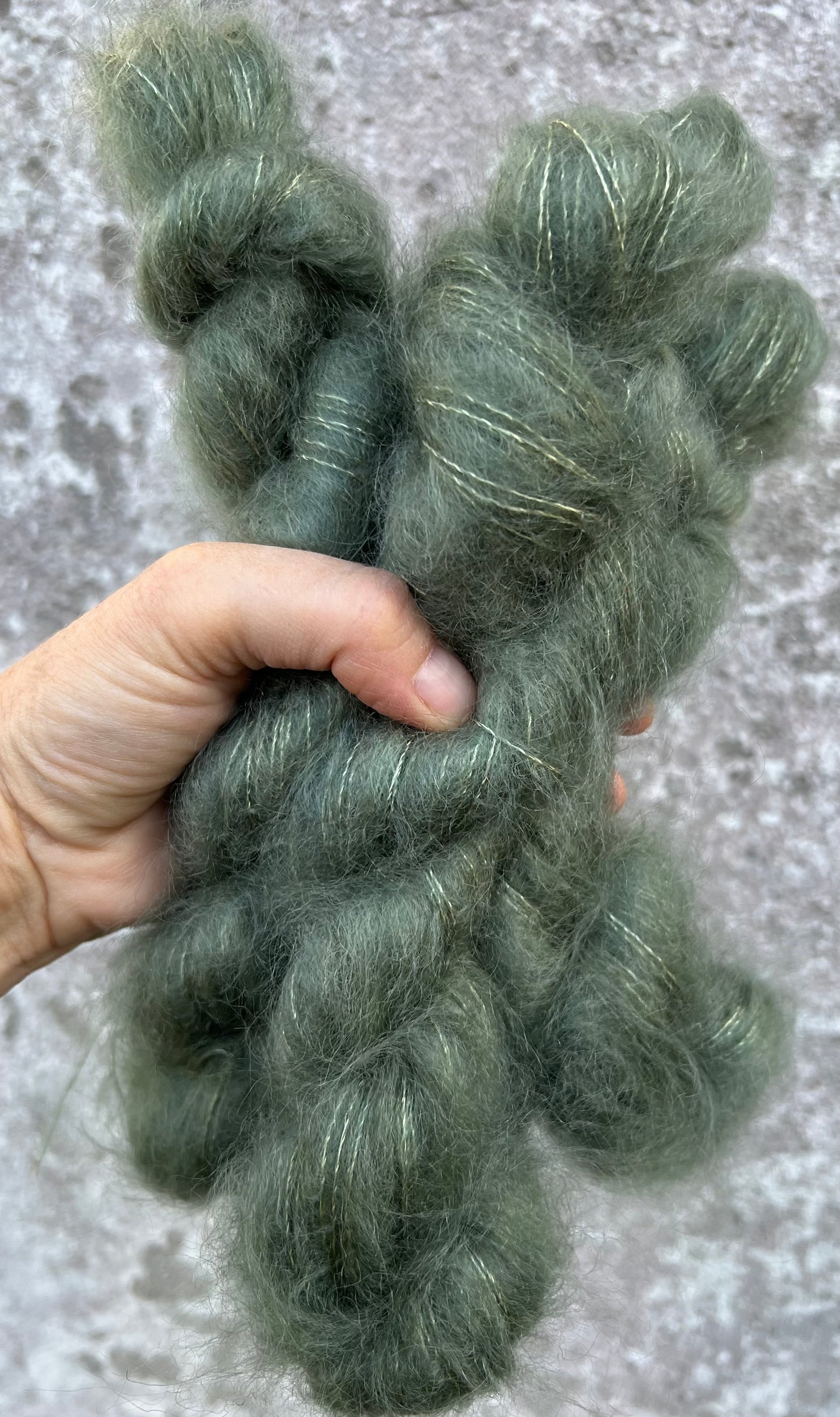 Silkemohair 80/20 Oliven