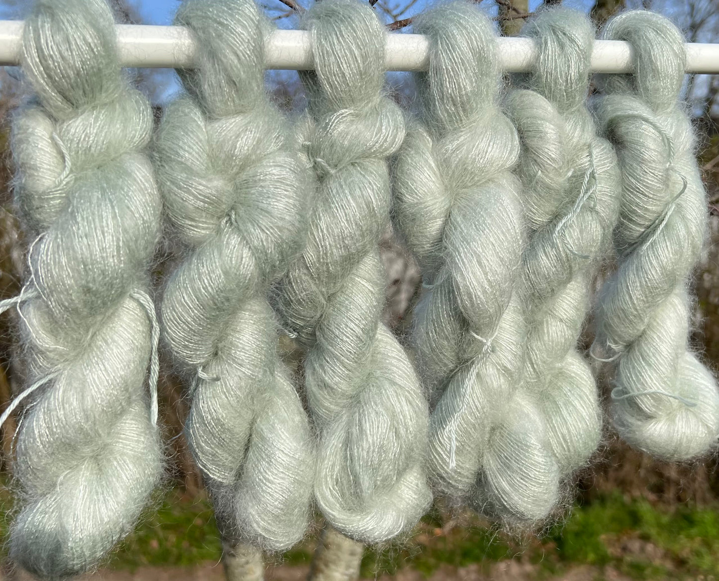 Håndfarvet silkemohair 60/40