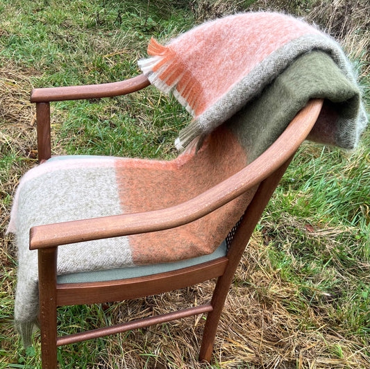 Plaid i 100% mohair