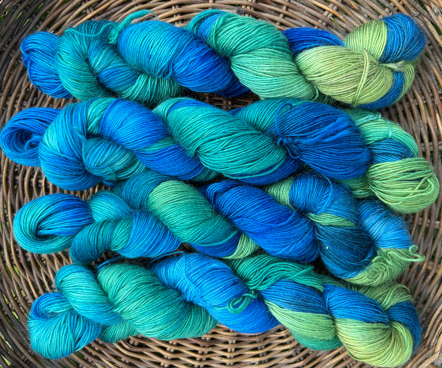 Håndfarvet merino og mohair