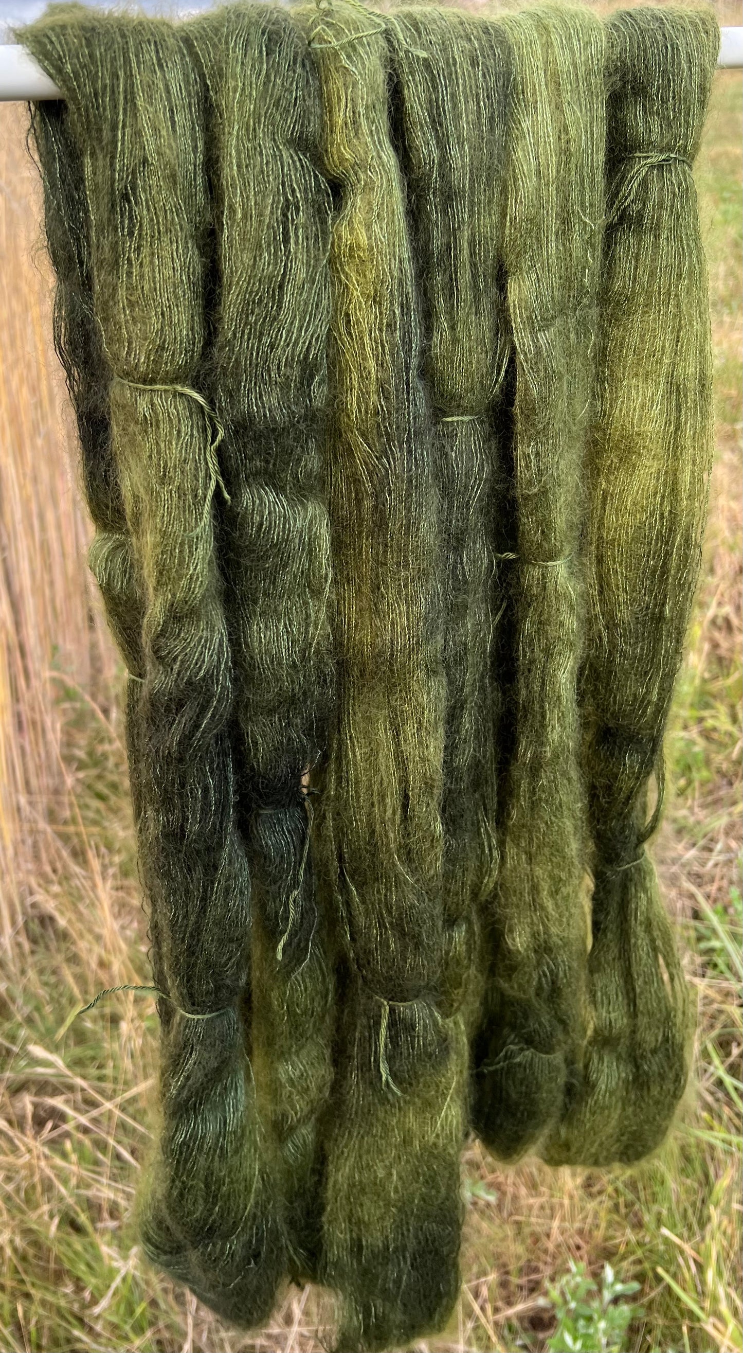 Håndfarvet silkemohair 60/40