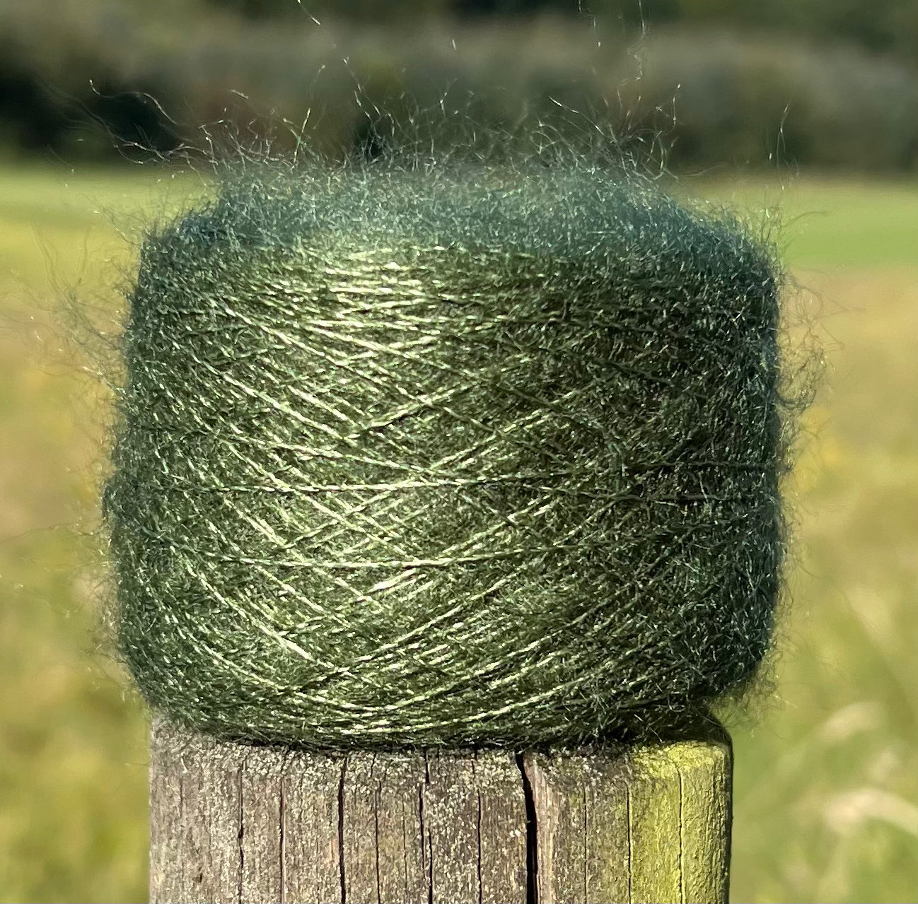 Silkemohair 60/40 Spiruline i 20 gram nøgler