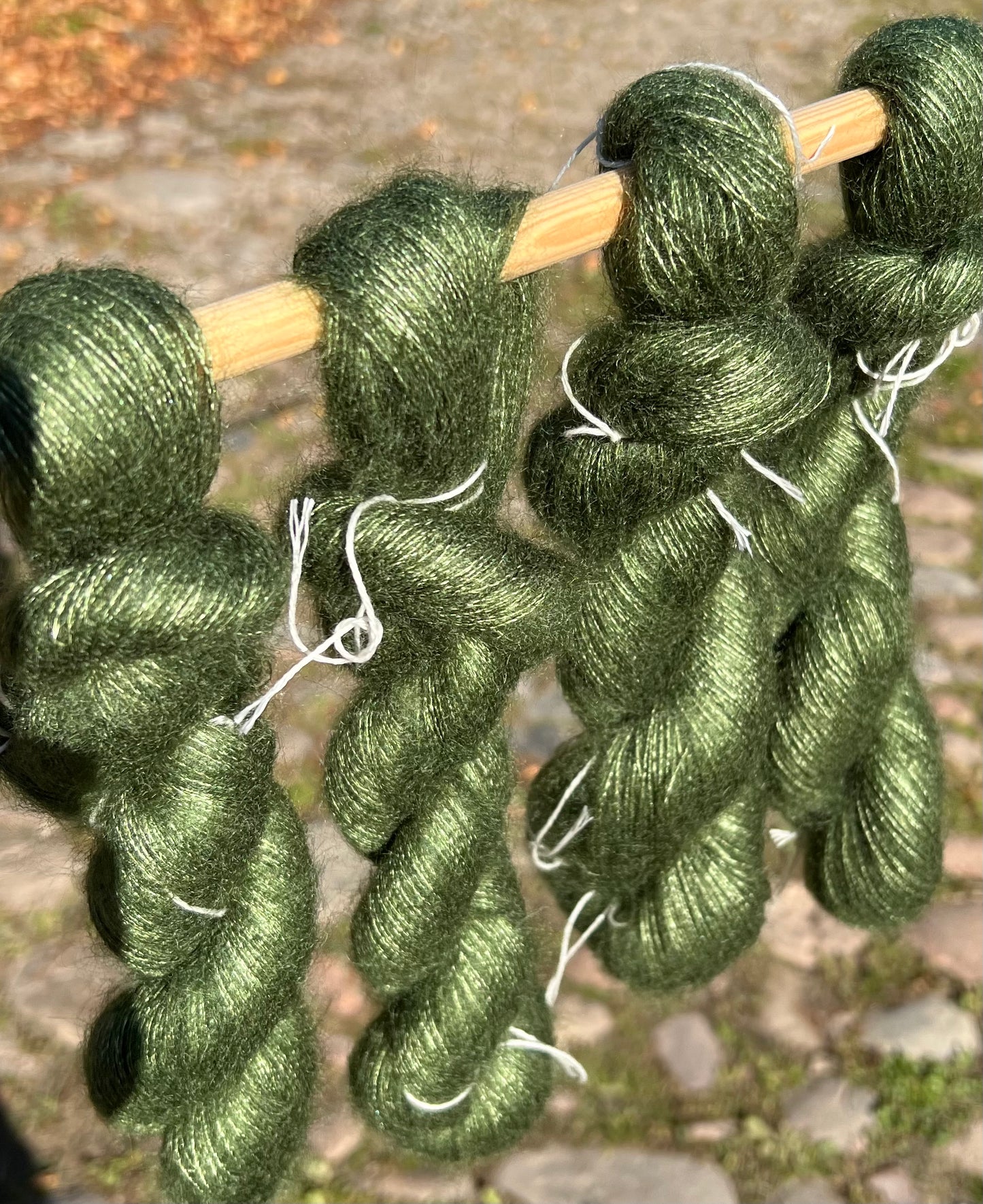 Silkemohair 60/40 Spiruline