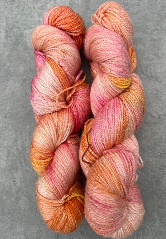 Håndfarvet merino, silke og cashmere