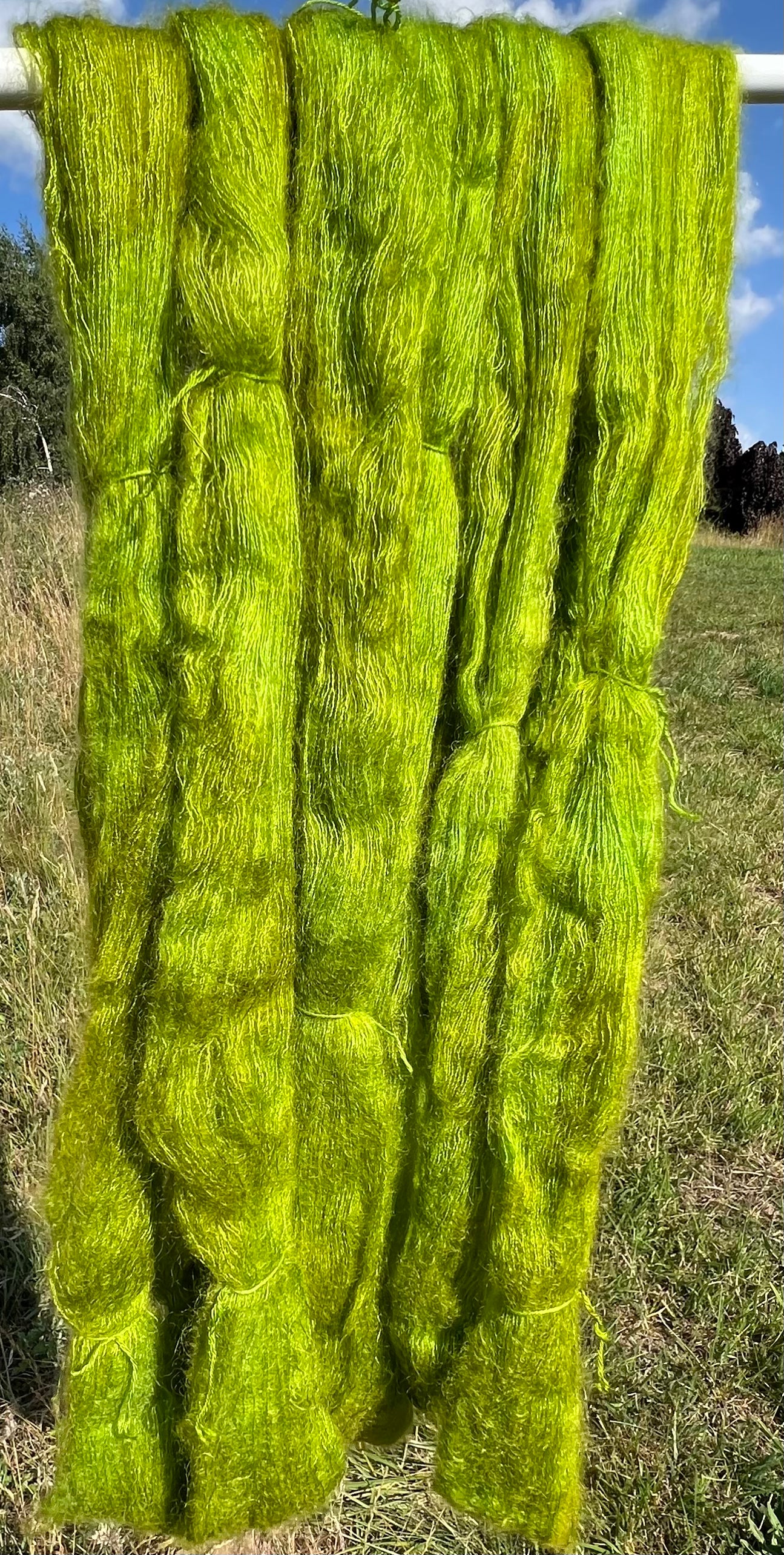 Håndfarvet silkemohair 60/40