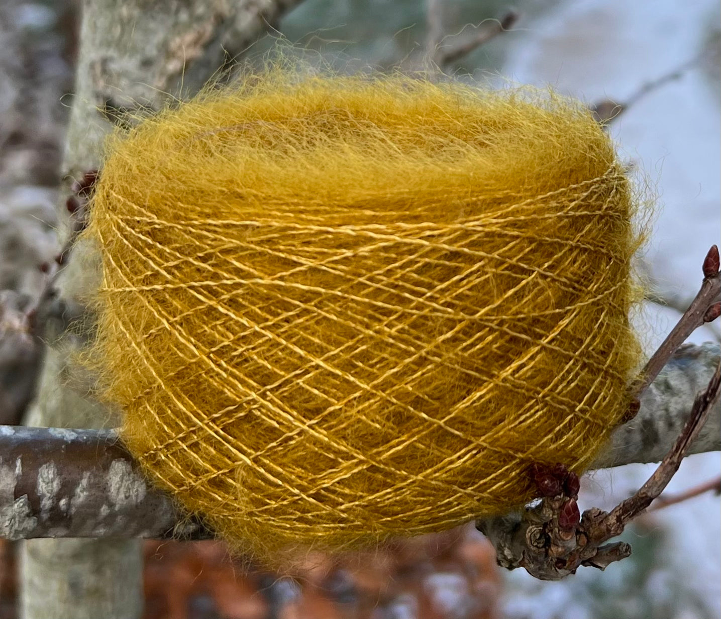 Silkemohair 60/40 Honning