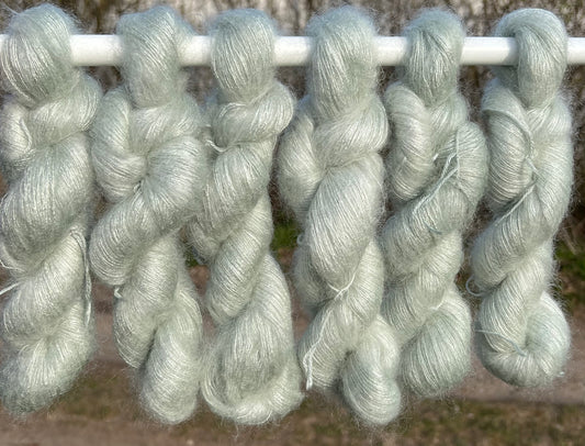 Håndfarvet silkemohair 60/40