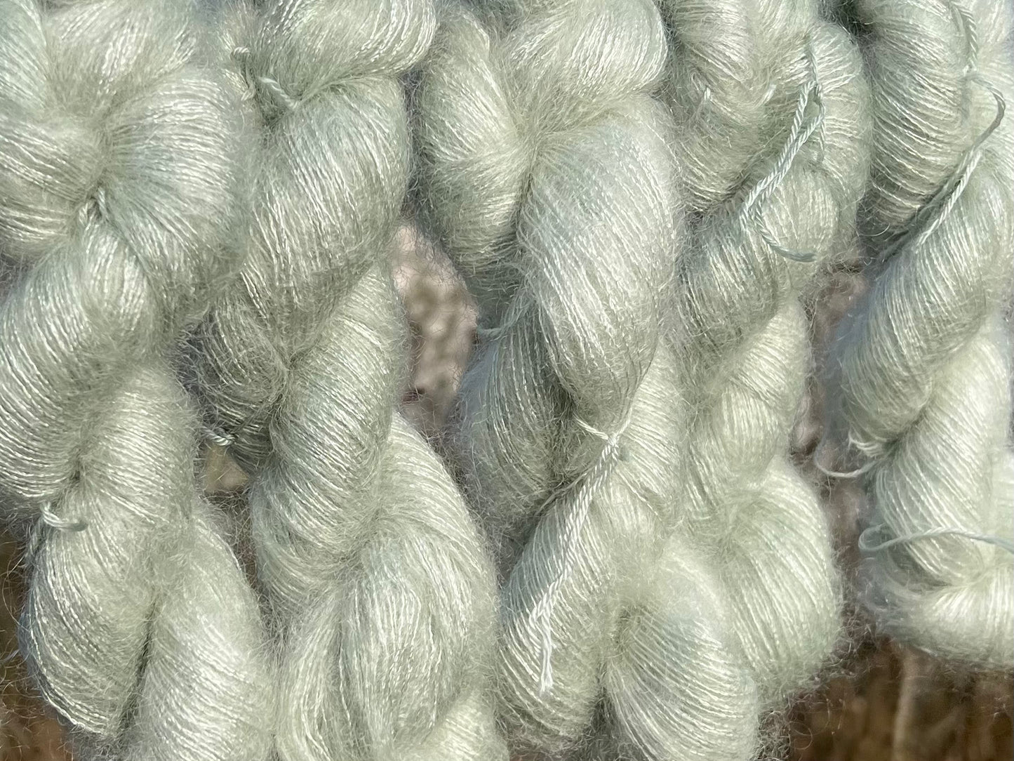 Håndfarvet silkemohair 60/40