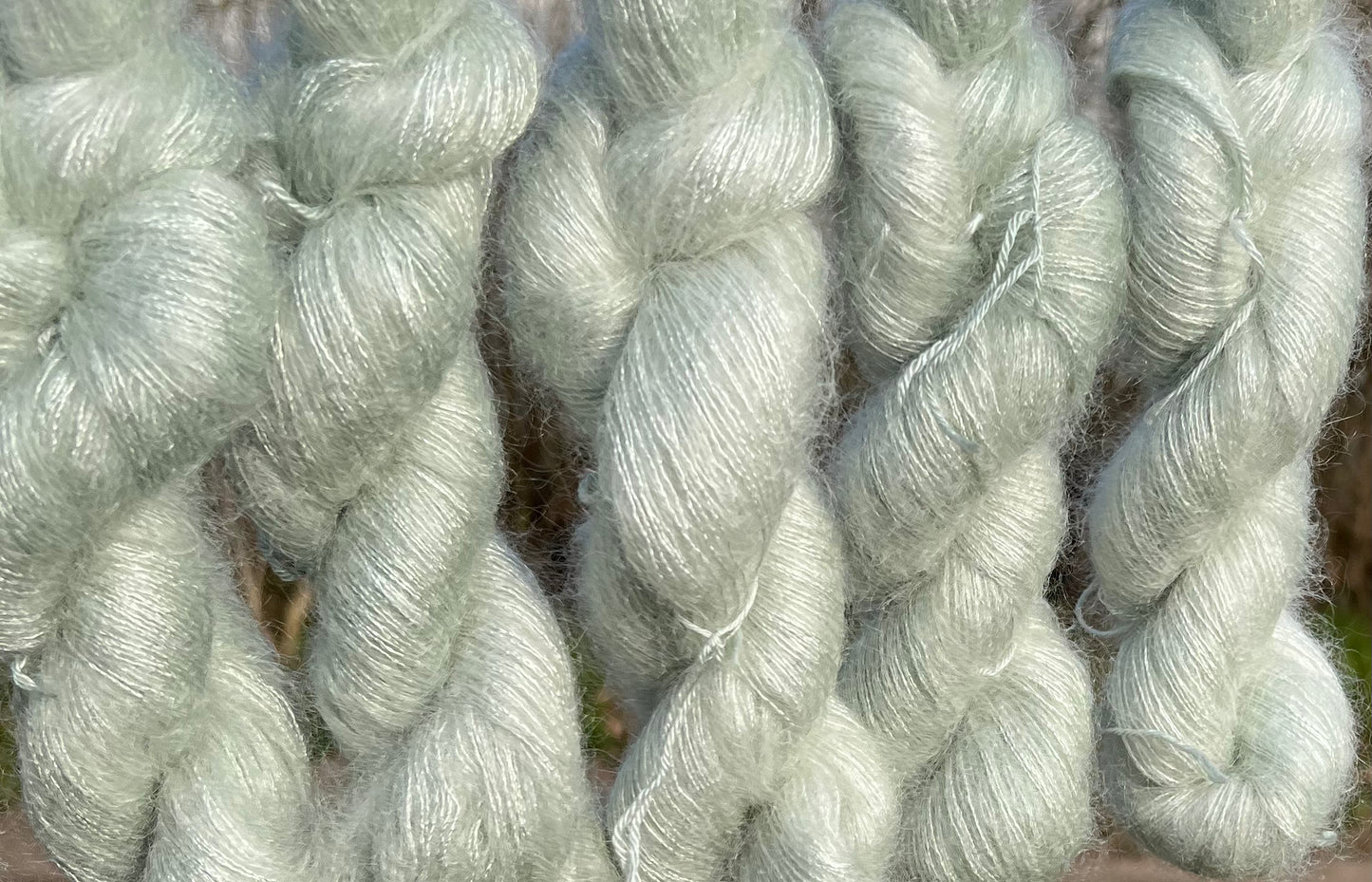 Håndfarvet silkemohair 60/40