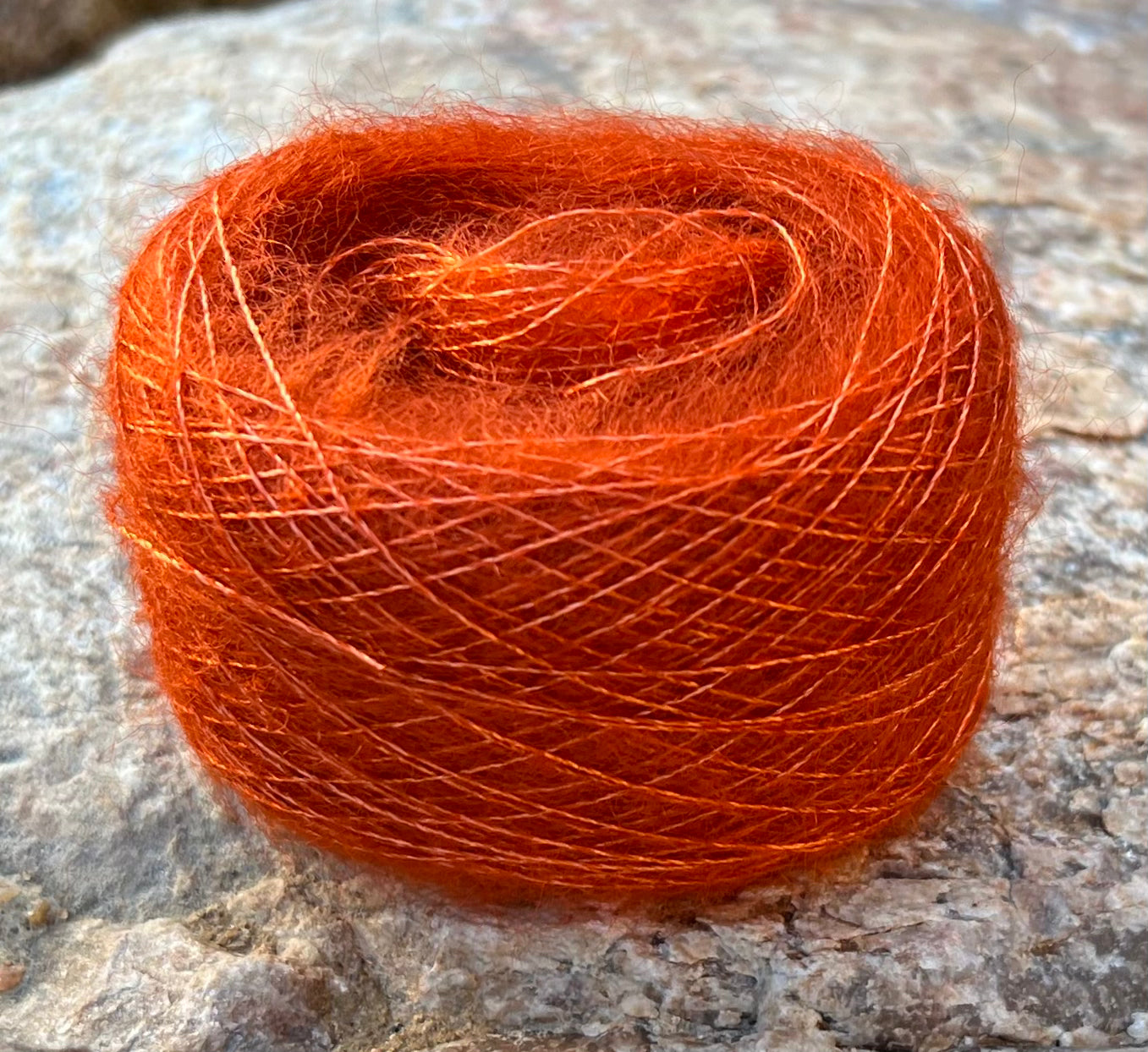 Silkemohair 60/40 Kobber
