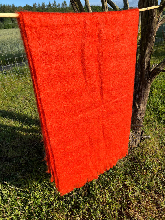 Plaid 100% mohair