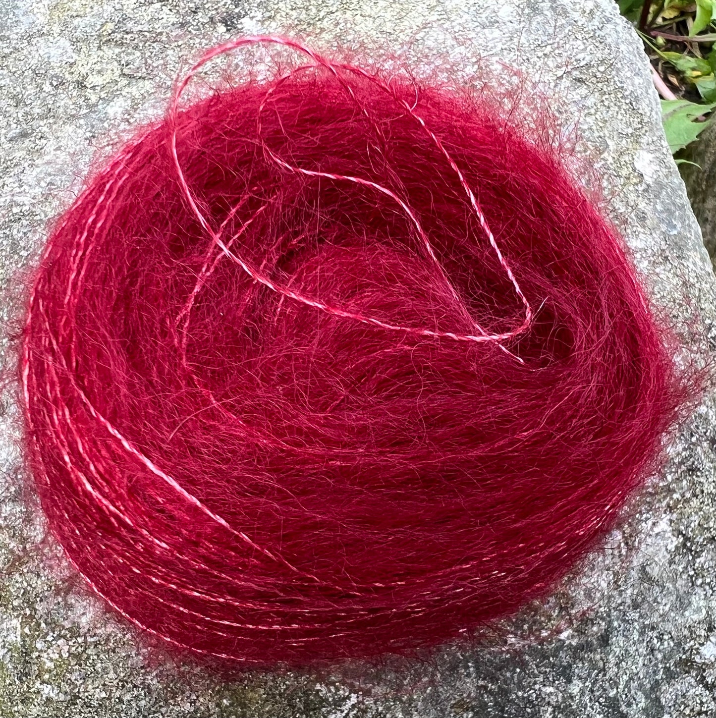 Silkemohair 60/40  Granatæble