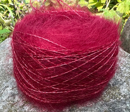 Silkemohair 60/40  Granatæble