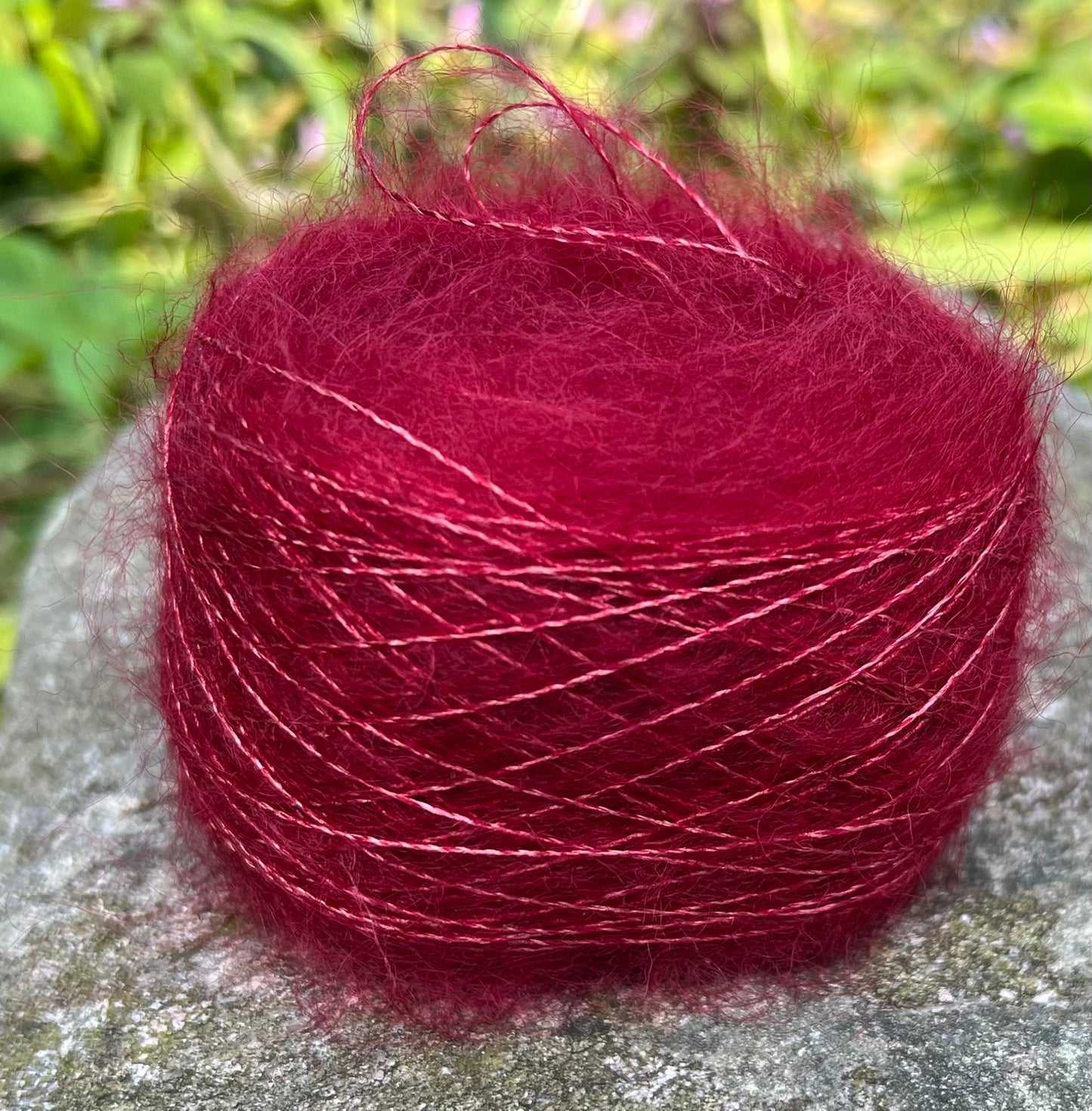 Silkemohair 60/40  Granatæble