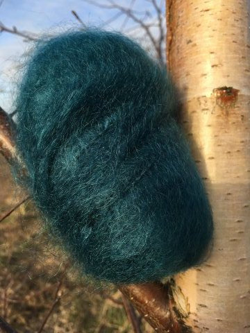 Chunky Mohair  Petrol Grøn