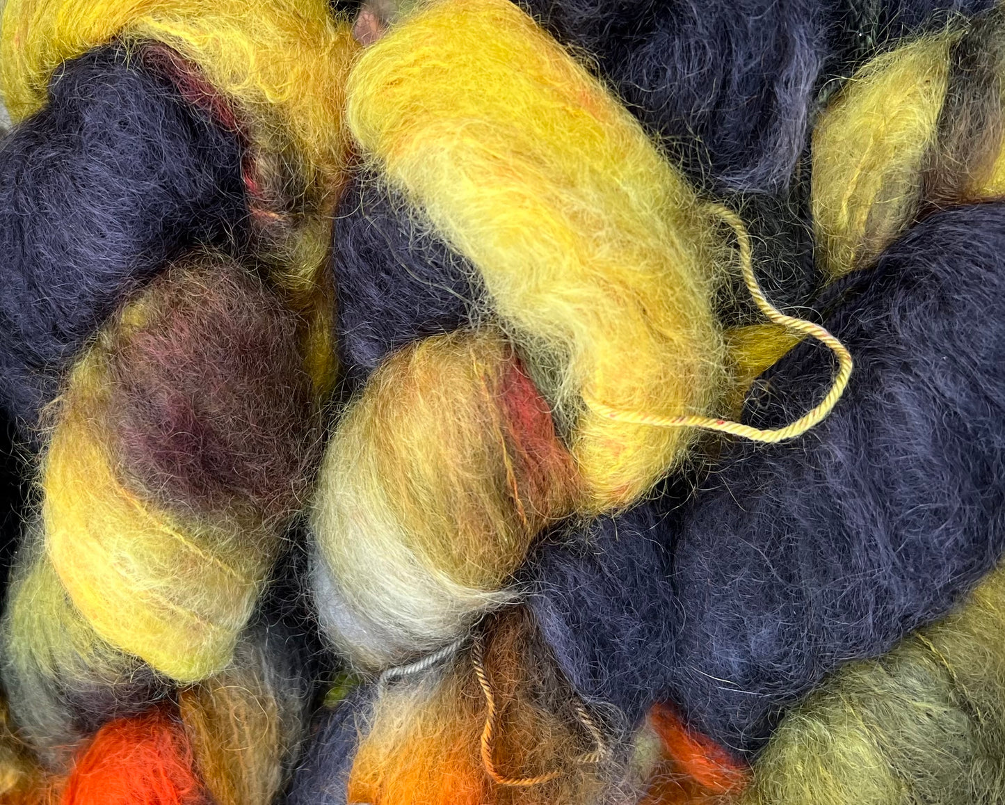 Håndfarvet Chunky Mohair