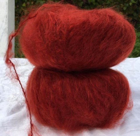 Chunky Mohair  Rød Egern