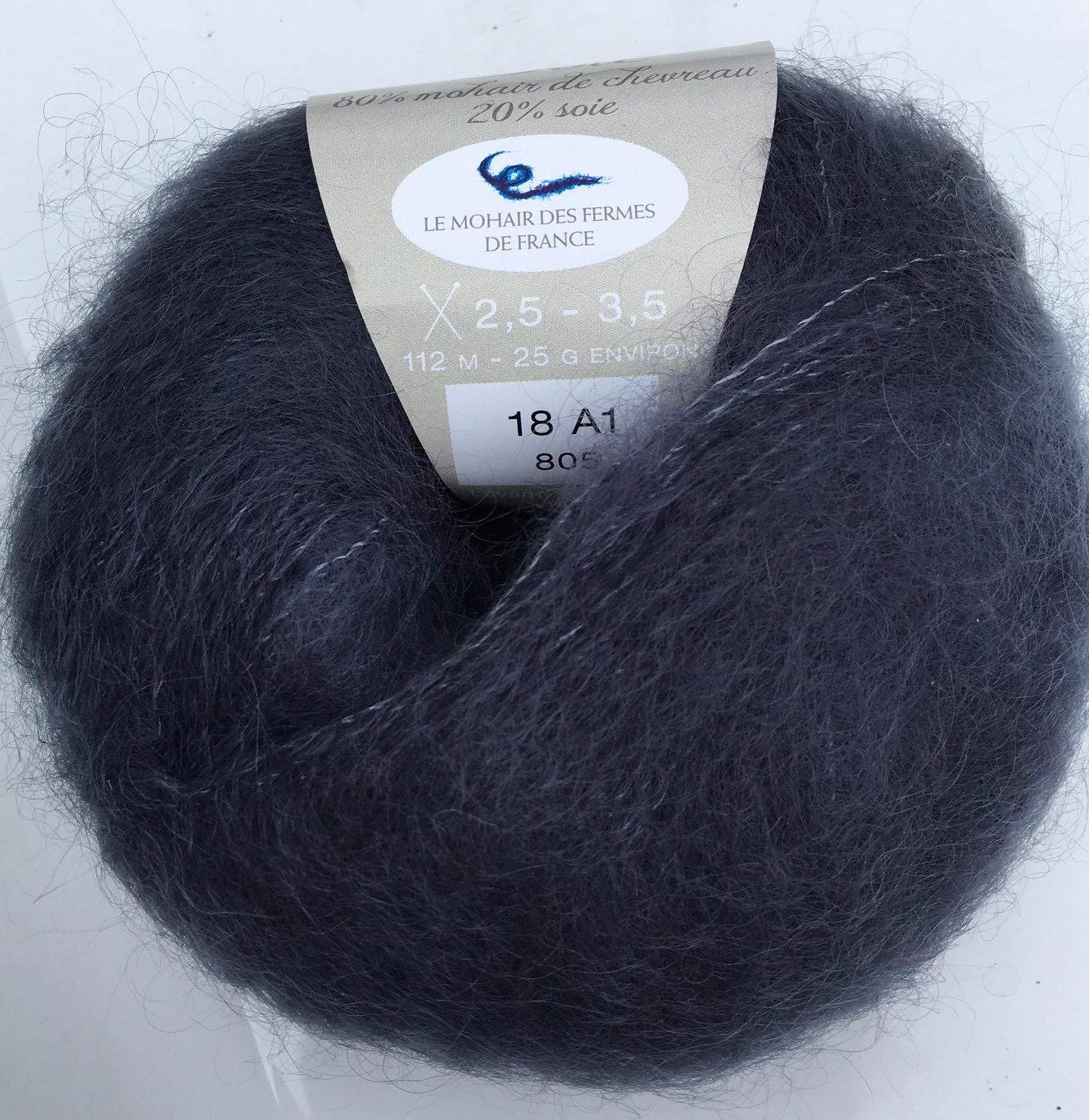 Silkemohair 80/20 Skifer