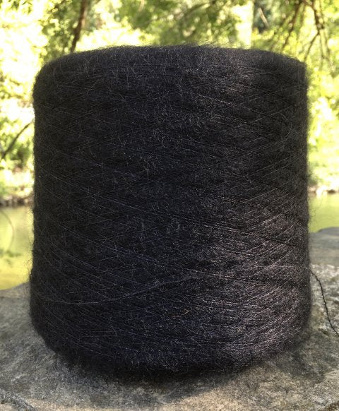 Silkemohair 60/40 Sort